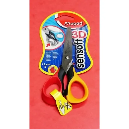 Maped Bastelschere Sensoft 3D, Linkshänder, sortiert