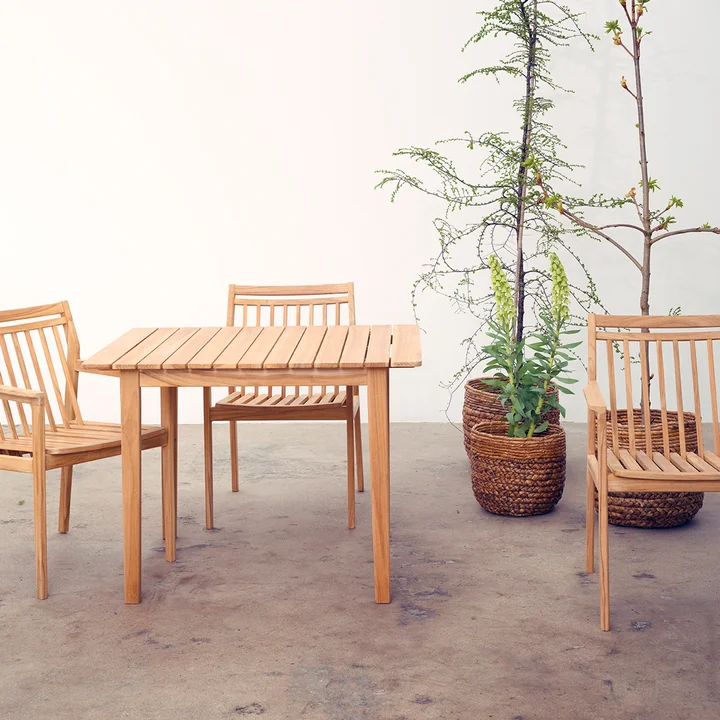 FDB Møbler - M2 Gartentisch 90 x 219,5 cm, Teak