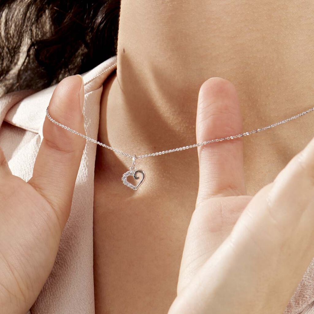 Collier Annabella Argent Blanc Oxyde De Zirconium