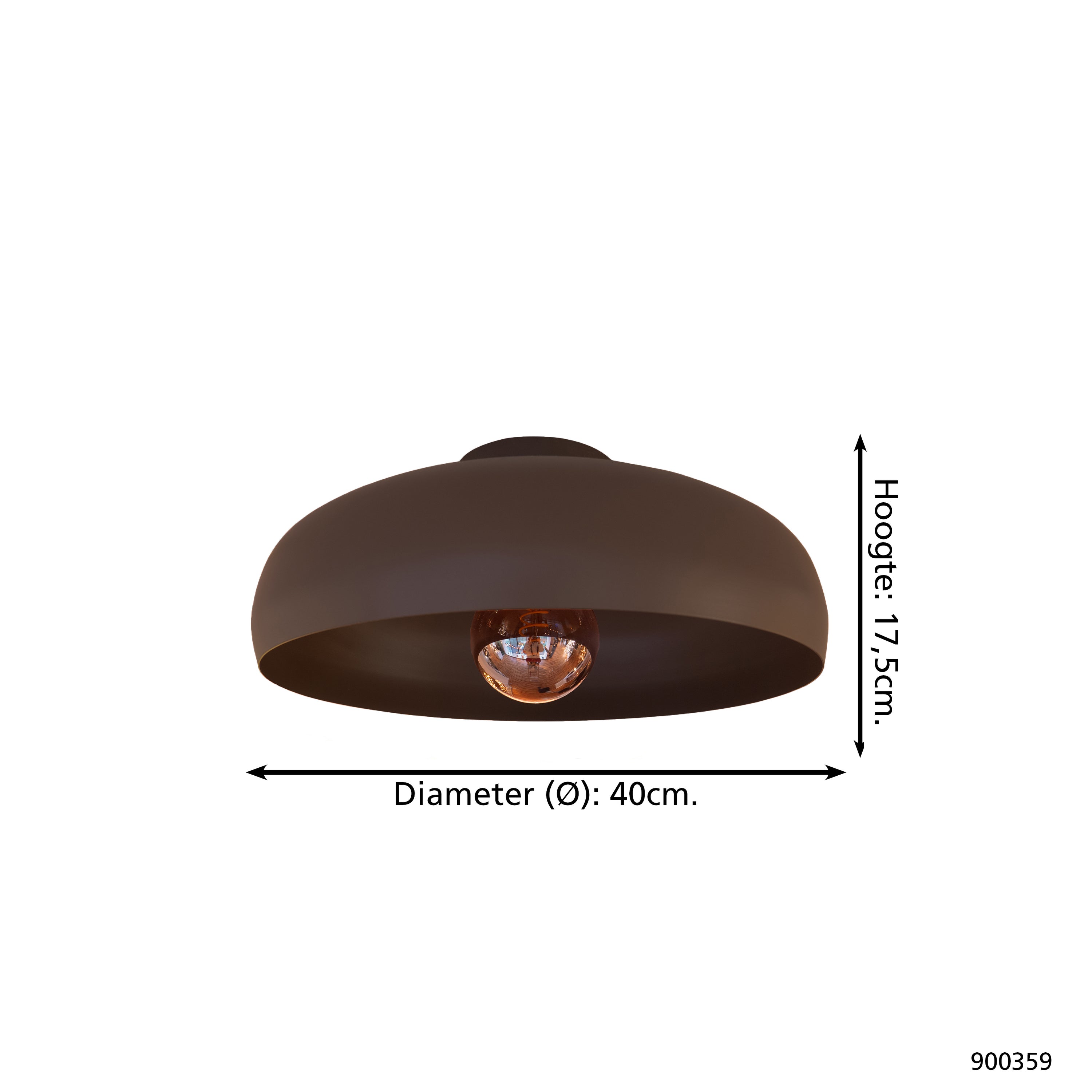 EGLO Mogano Plafondlamp Ã 40 cm - Mokka
