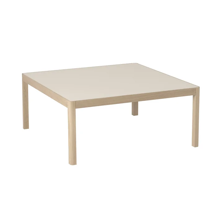 Muuto - Workshop Couchtisch 86 x 86 cm, Linoleum grau