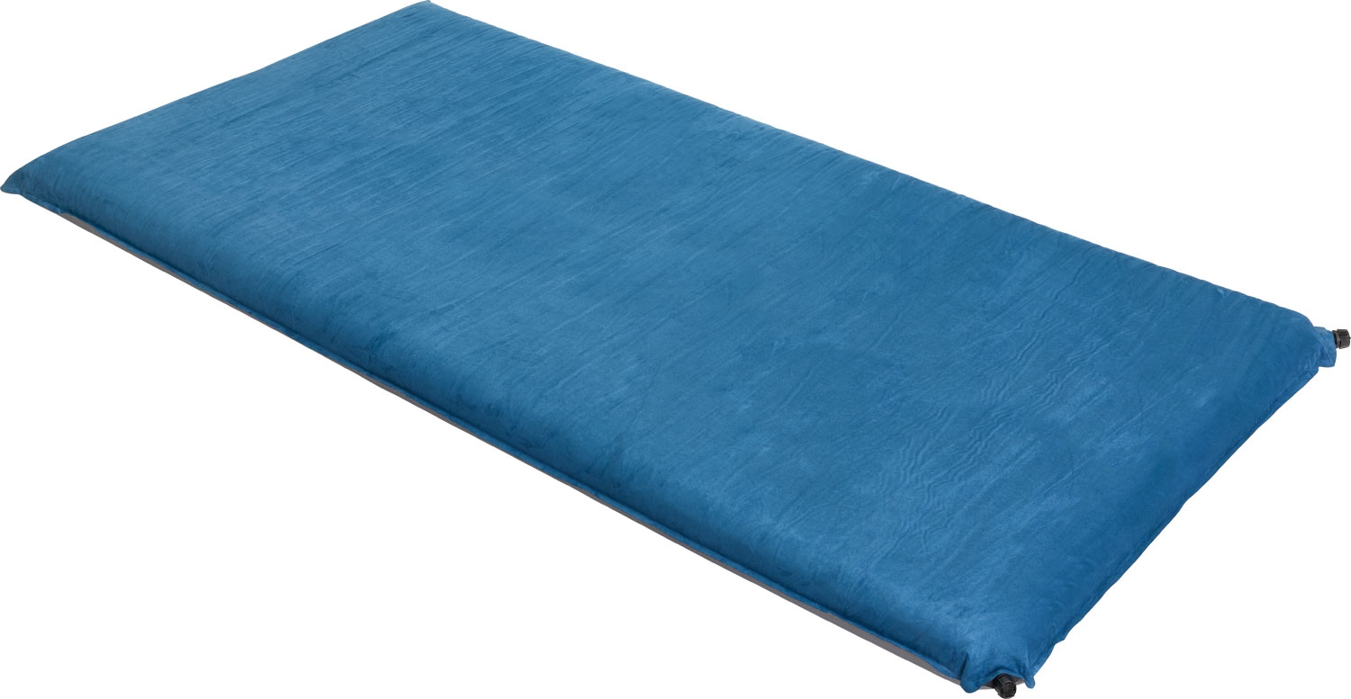 Berger selbstaufblasende Isomatte Double 200 x 130 x 10 cm blau