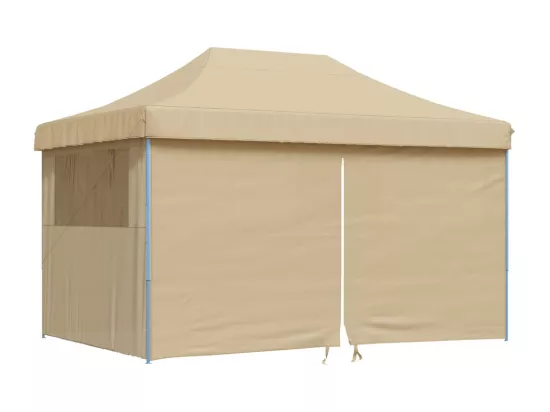 Tente de réception pliable escamotable avec 4 parois latérales