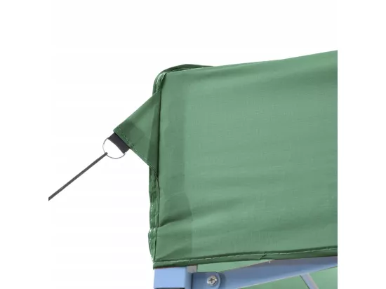 Tente de réception pliable escamotable 3 parois latérales vert