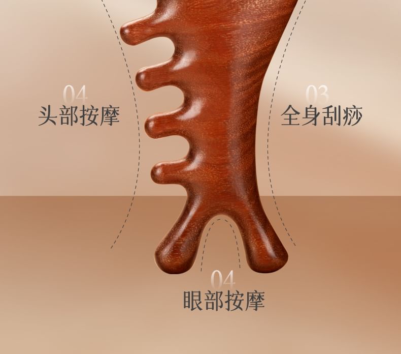 SIMBLER - Houten Hoofdhuid Massager
