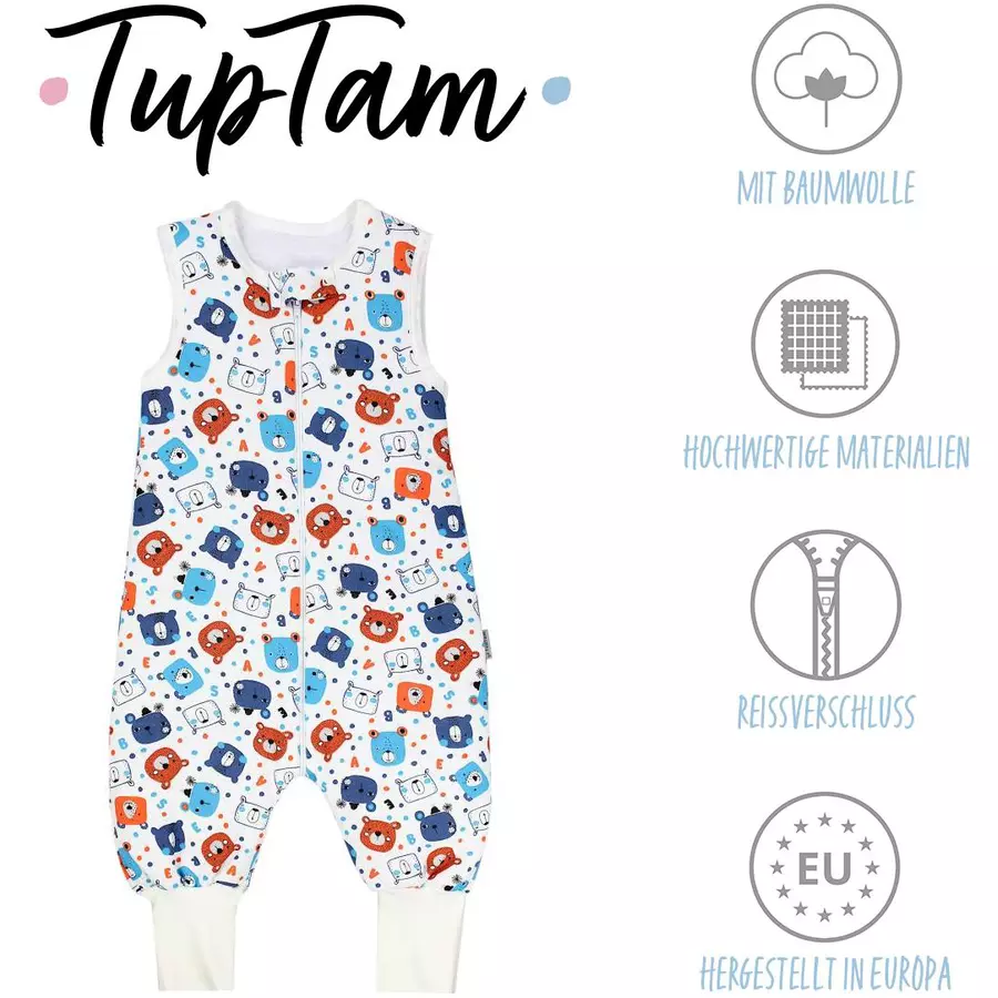 TupTam Winter Babyschlafsack mit Beinen 2,5 Tog blau