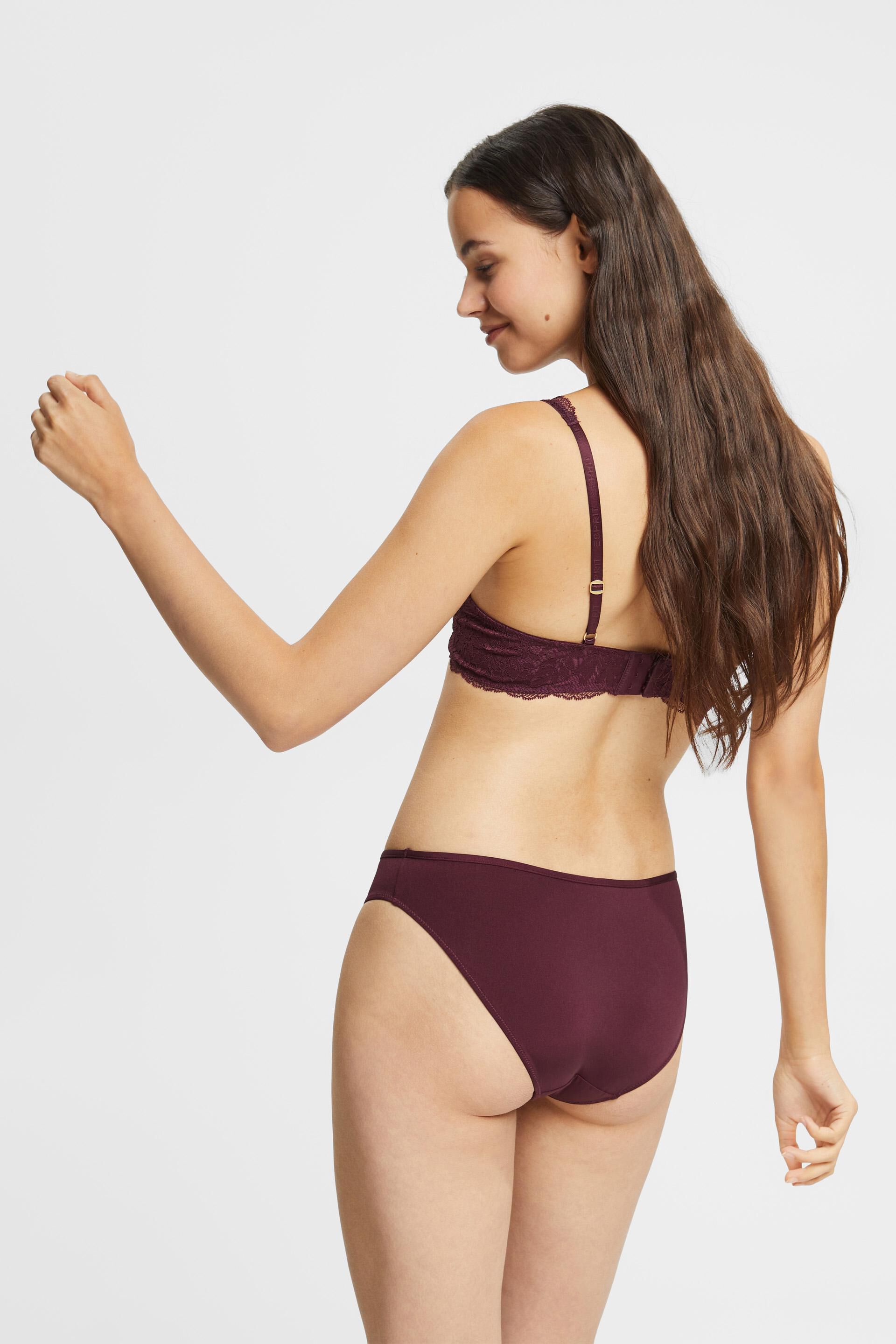 Lot de 2 slips en mesh et microfibre brillante