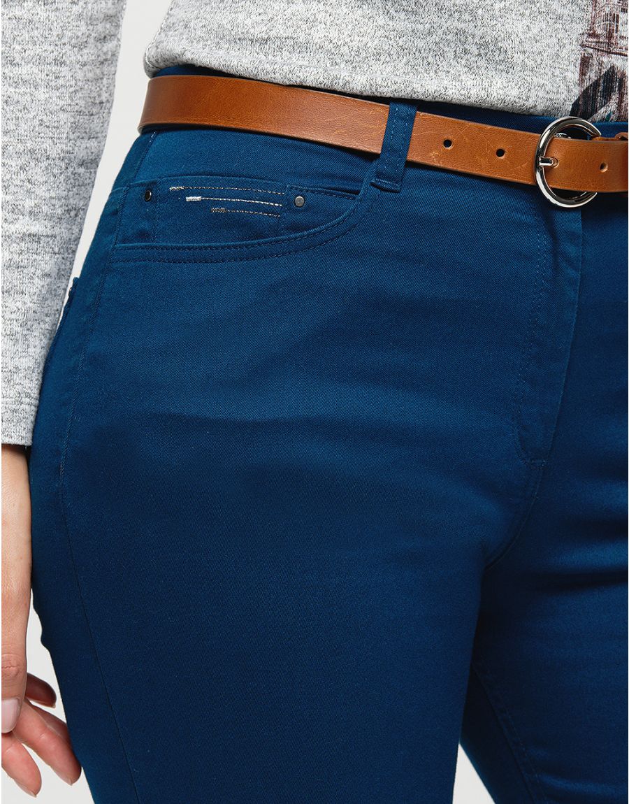 Pantalon slim bleu