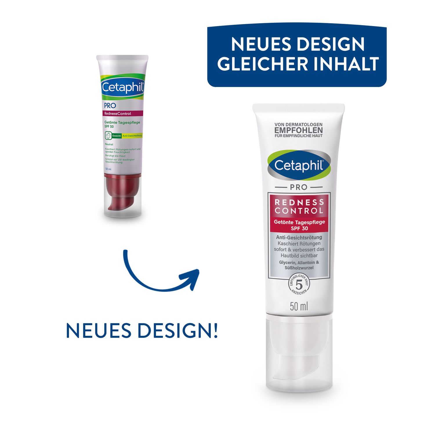 CETAPHIL PRO RednessControl getönte Tagespflege SPF 30 kaschiert Hautrötungen