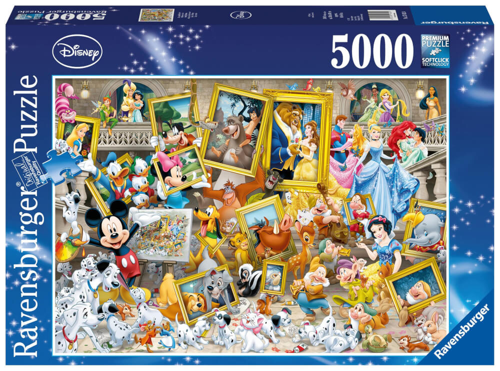 Ravensburger Puzzle 17432 - Mickey als Künstler - 5000 Teile Disney Puzzle für Erwachsene und Kinder ab 14 Jahren