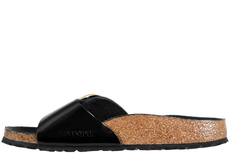 BIRKENSTOCK MADRID BIG BUCKLE HIGH-SHINE BLACK