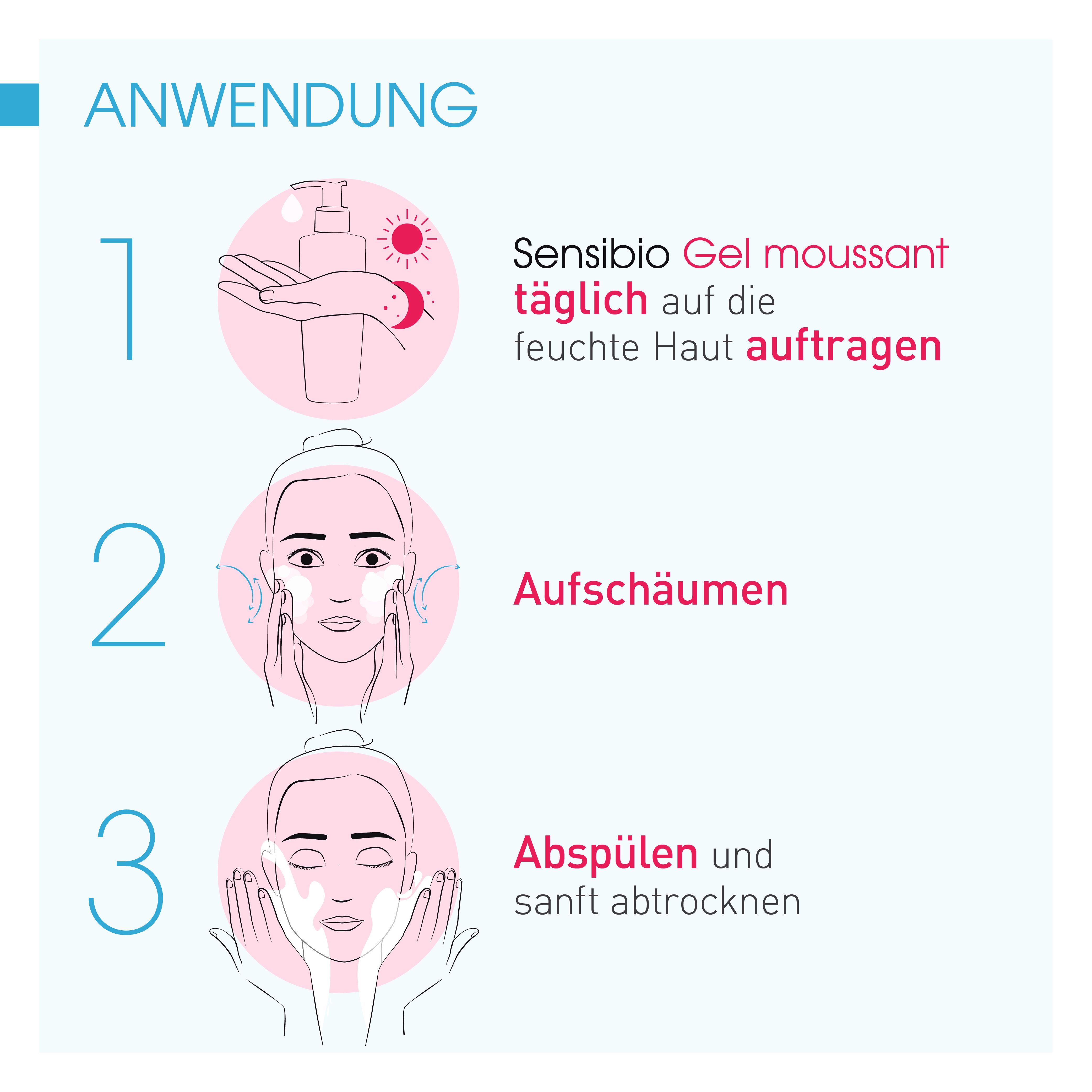 BIODERMA Sensibio Gel Moussant Mildes, beruhigendes Mizellenreinigungsgel - Jetzt 25% sparen mit Code 