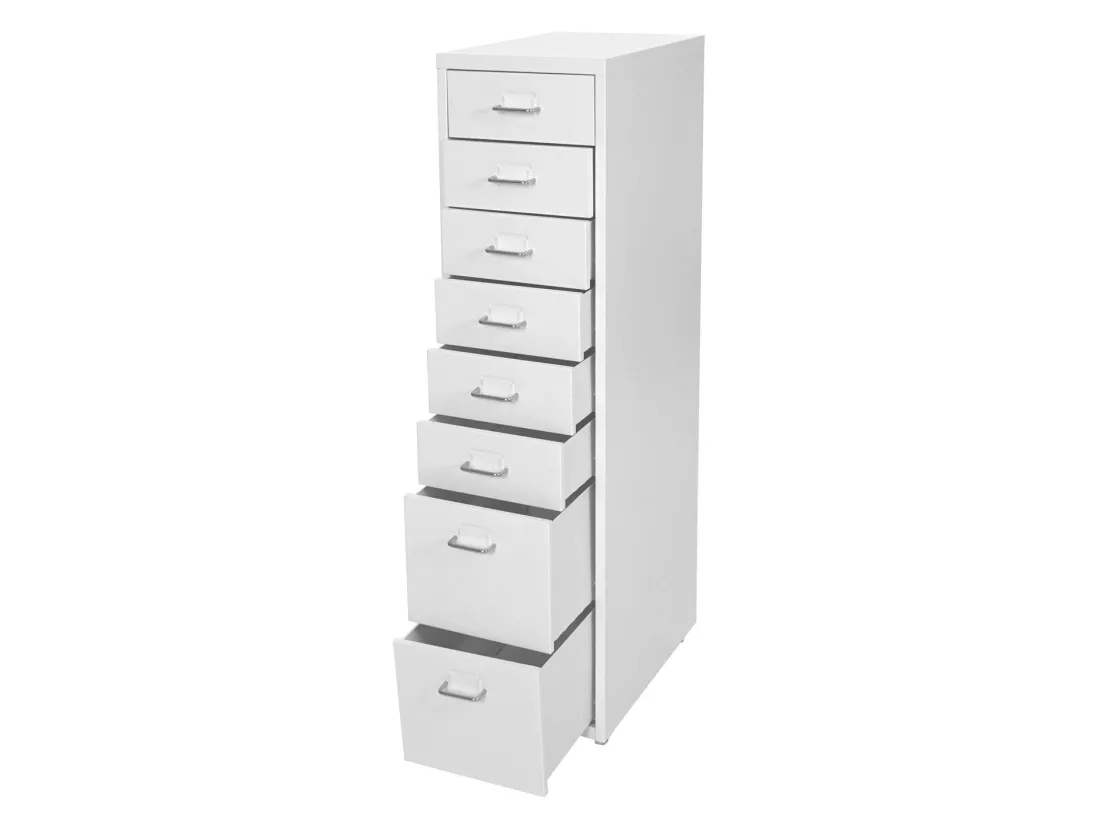 Caisson roulant Preston T851, blanc