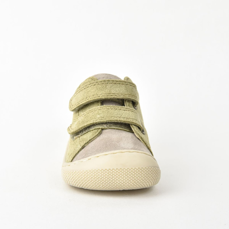 Naturino Naturino Barefoot Amur Velcros Suede Vert Beige