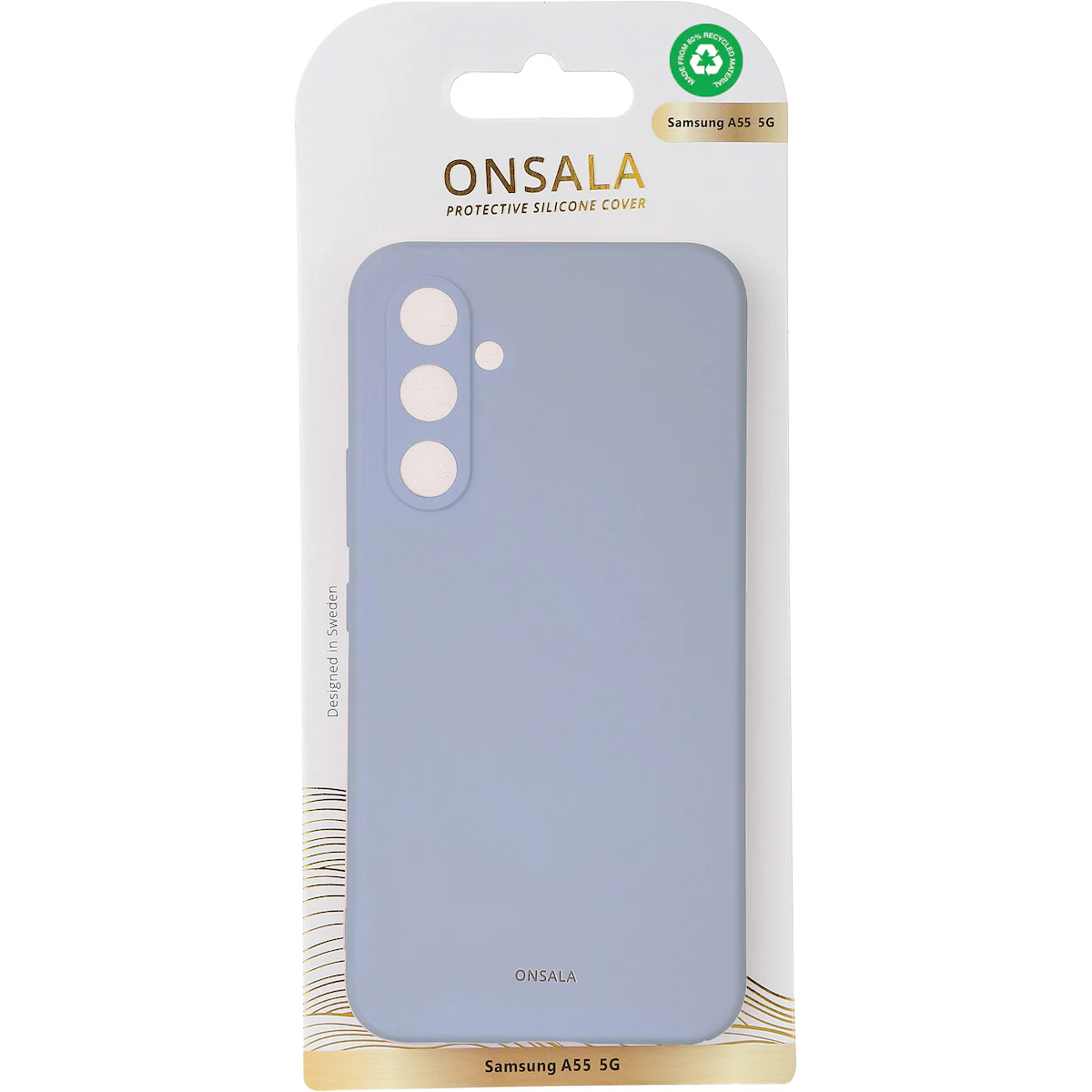 Onsala Samsung Galaxy A55 5G silikondeksel (blå)