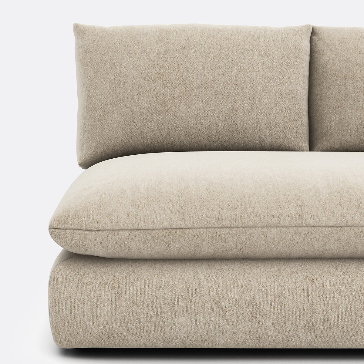 LA REDOUTE INTERIEURS<br>Sofá modular de 2 lugares. poliéster manchado, Malo