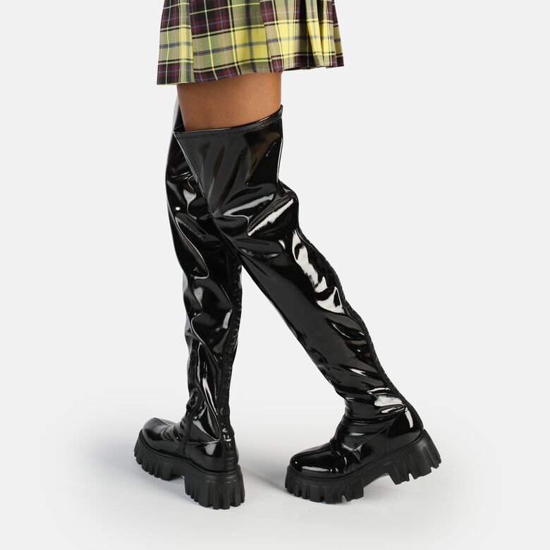 Lion Over Bottes vegan, noir
