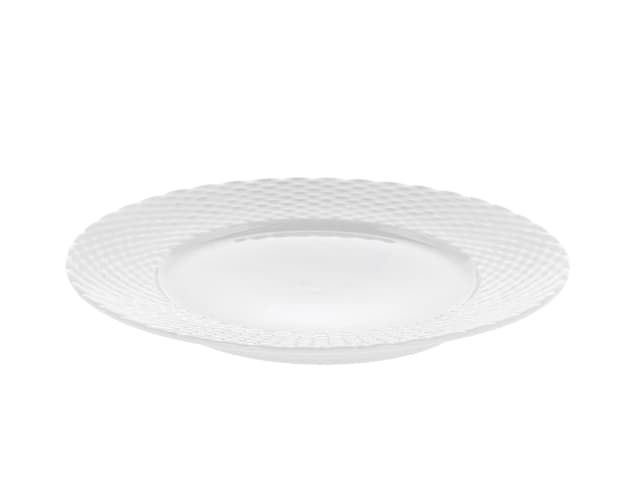 Pillivuyt Basket Tallerken flad Dia 22 cm Hvid