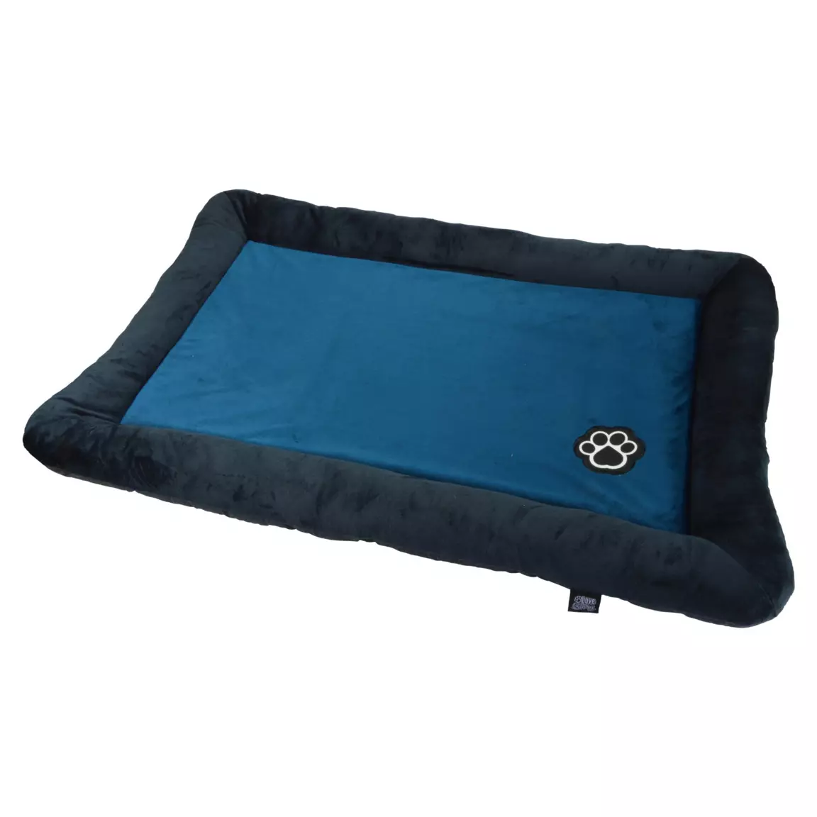 Matelas pour chat et chien Patchy L90 cm Bleu/Charbon