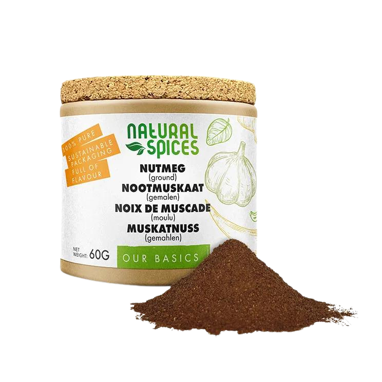 Natural Spices Nootmuskaat gemalen 60 gram