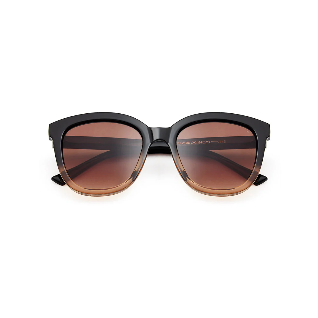 A. Kjærbede  Billy solbrille - Black/Brown Transparent