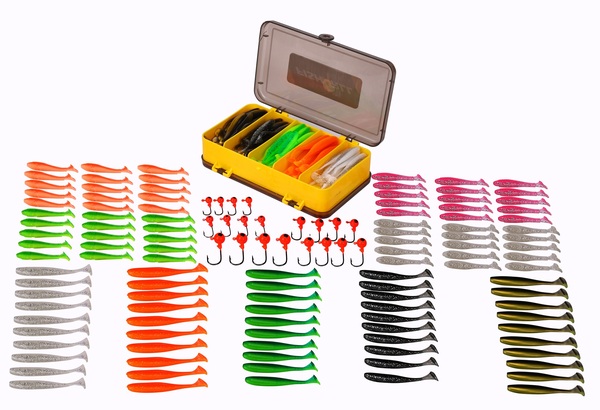 Boîte de leurres souples Fish4All - 131pcs