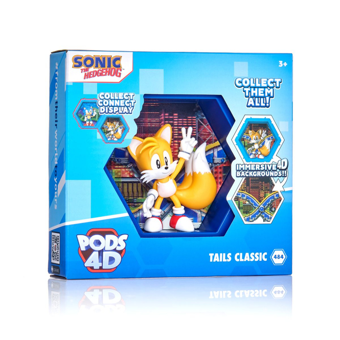 PODS 4D - Sonic - Sammelfigur Tails - ca. 10 cm
