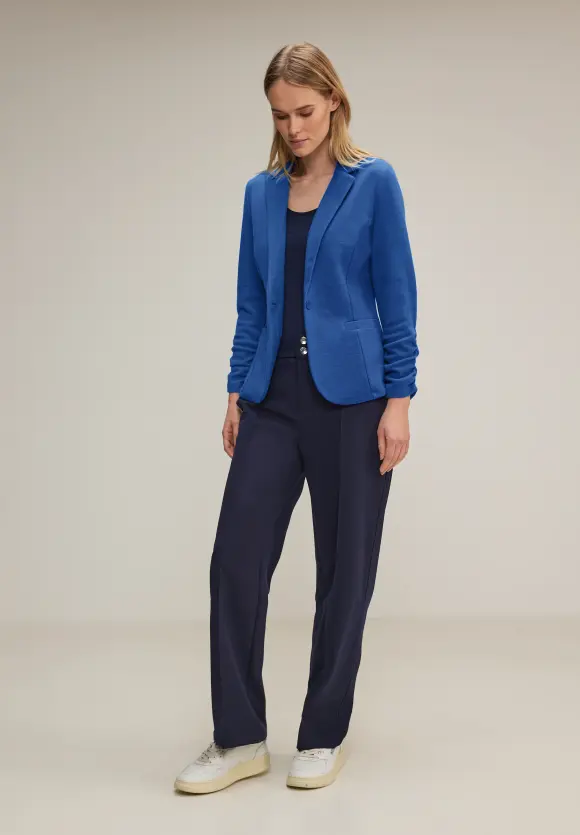 Basic Blazer mit Raffungen - fresh intense gentle blue