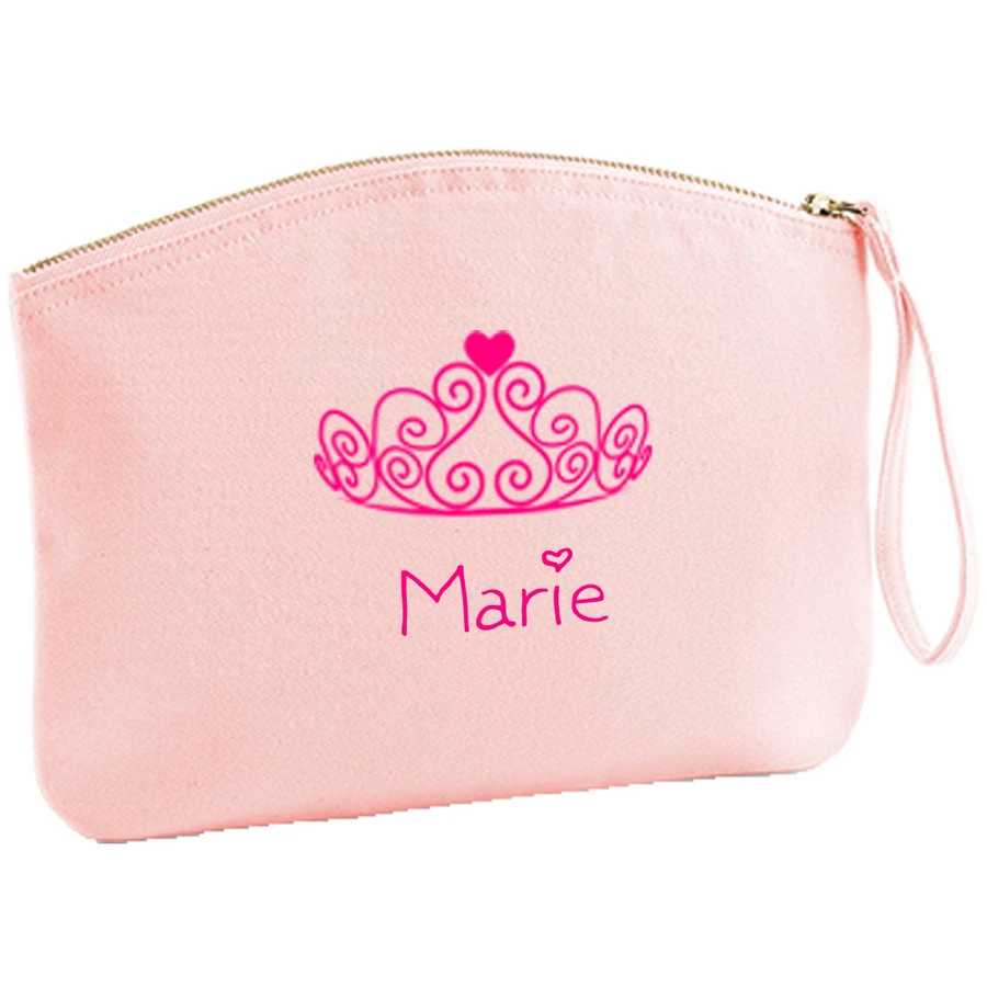Schnullireich Windeltasche mit Namen Krone Rosa