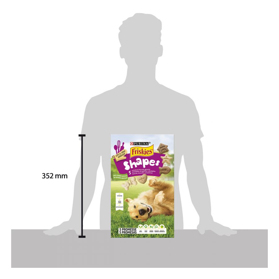 Biscoitos Friskies em Formato de Formas para Cães
