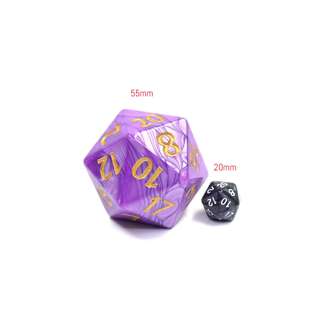 Dé Titan 20 faces 55mm - Violet