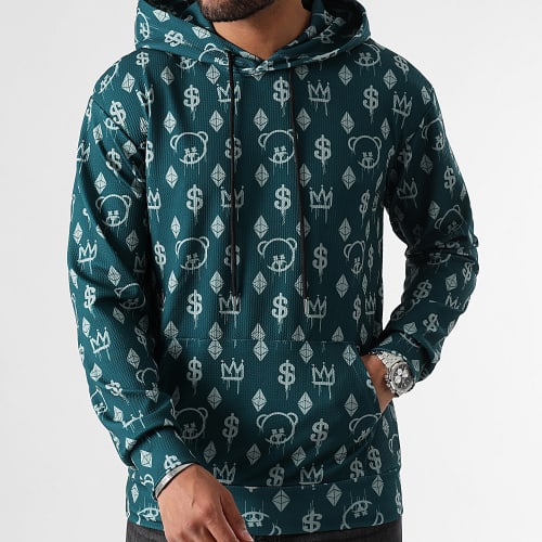 Sweat Capuche Lifestyle Maison De Couture 0070 Vert Bouteille