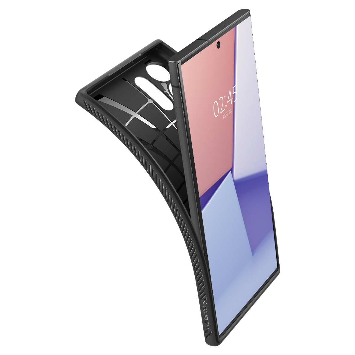 Samsung Galaxy S23 Ultra 5G Liquid Air Case Gummi Hülle (ACS05614) - Schwarz (Matt)