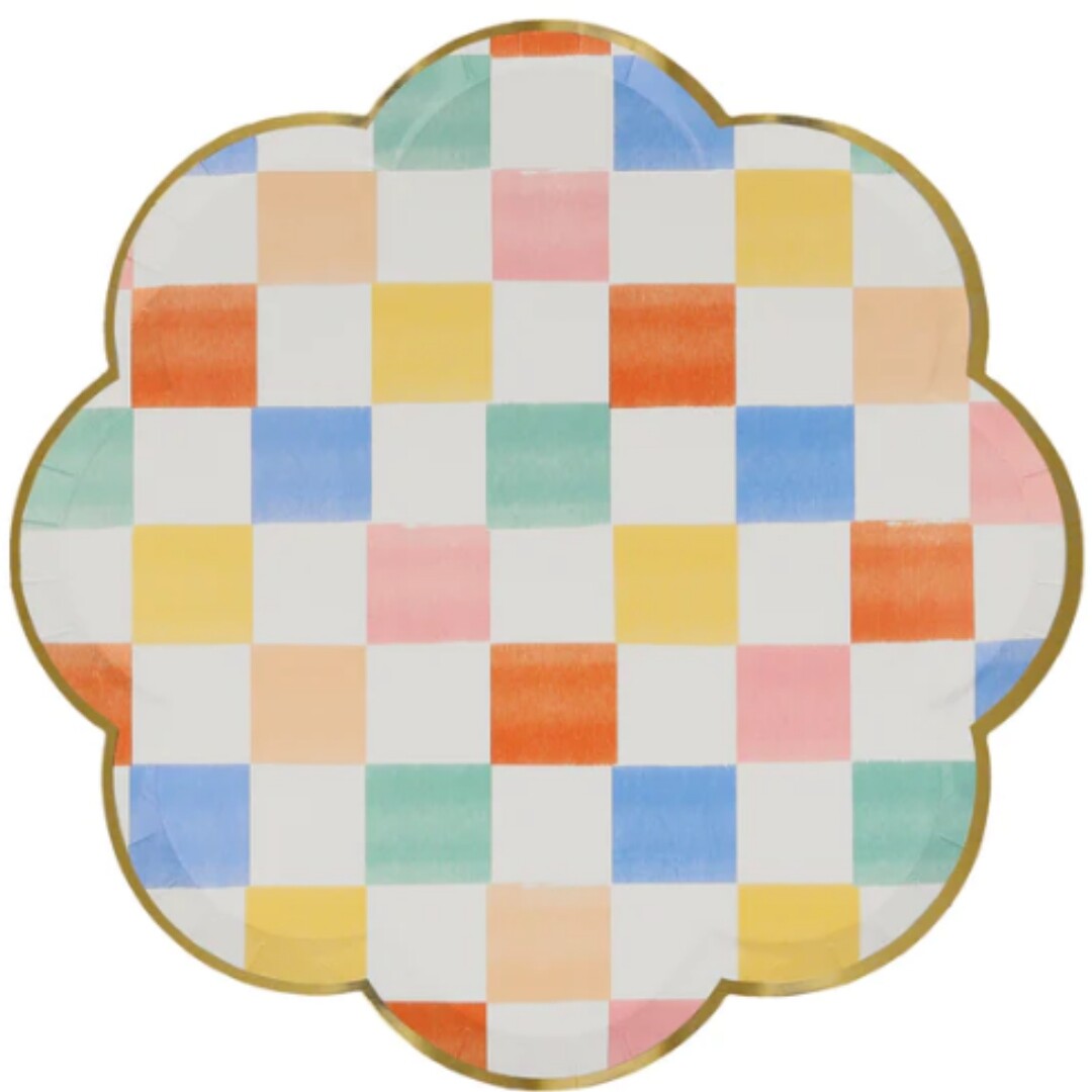 Meri meri borden colourful pattern - small - 8st