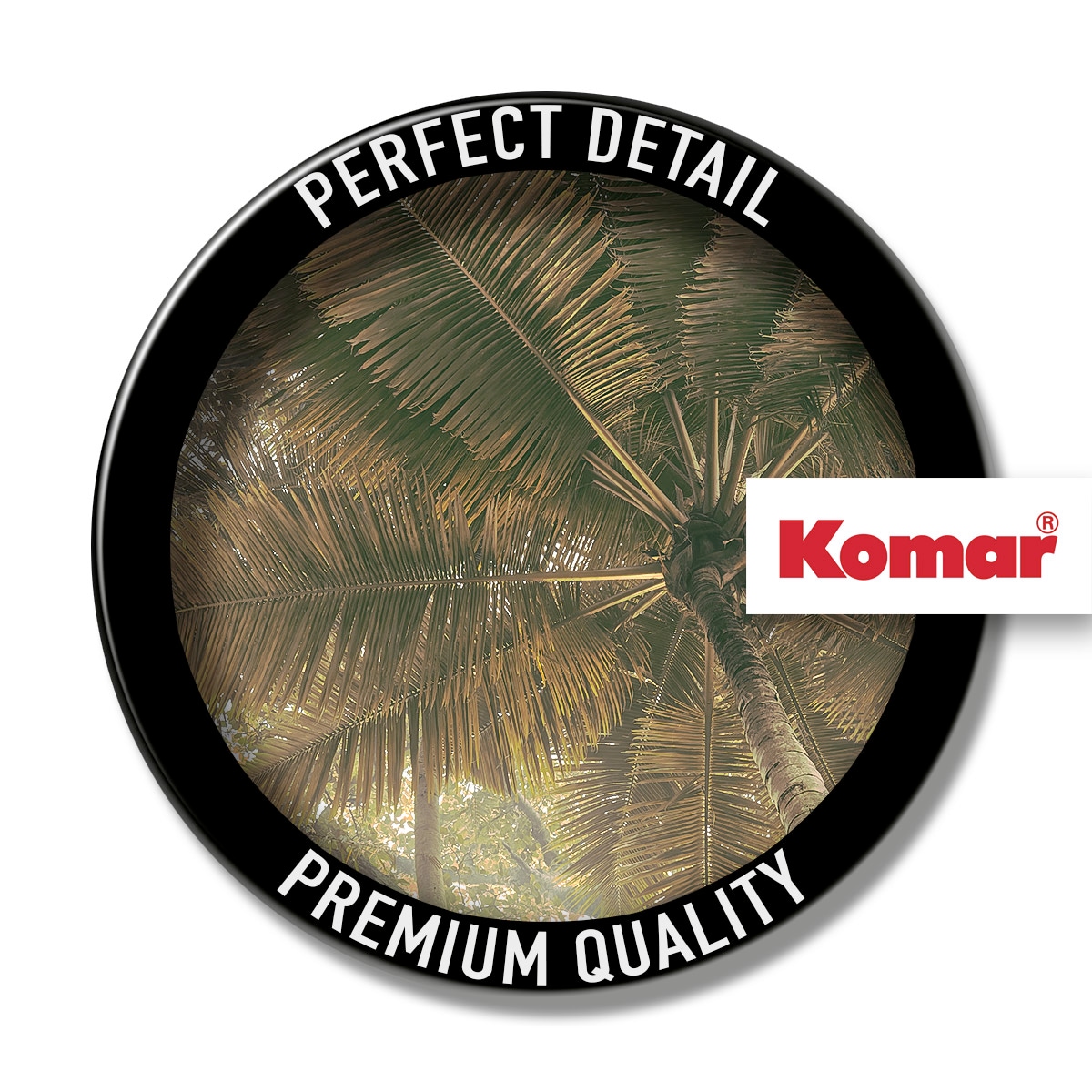 Komar Fototapete »Digitaldruck Vlies -  Palms Panorama - Grösse 300 x 250 cm« bedruckt | floral | geblümt | gemustert | tropisch glatt Wohnzimmer, Schlafzimmer