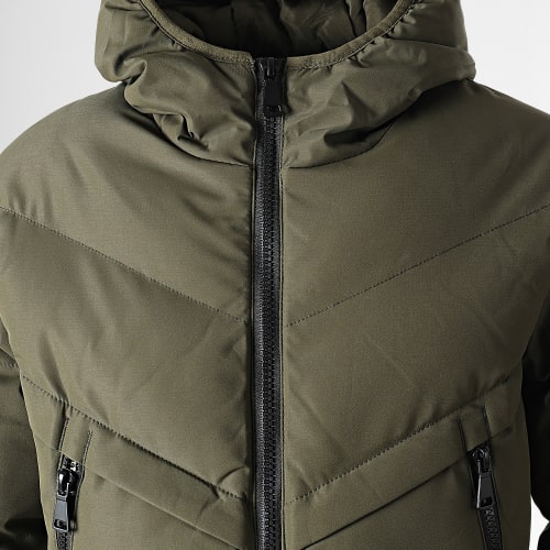 Doudoune Capuche Enfant FD8168 Vert Kaki