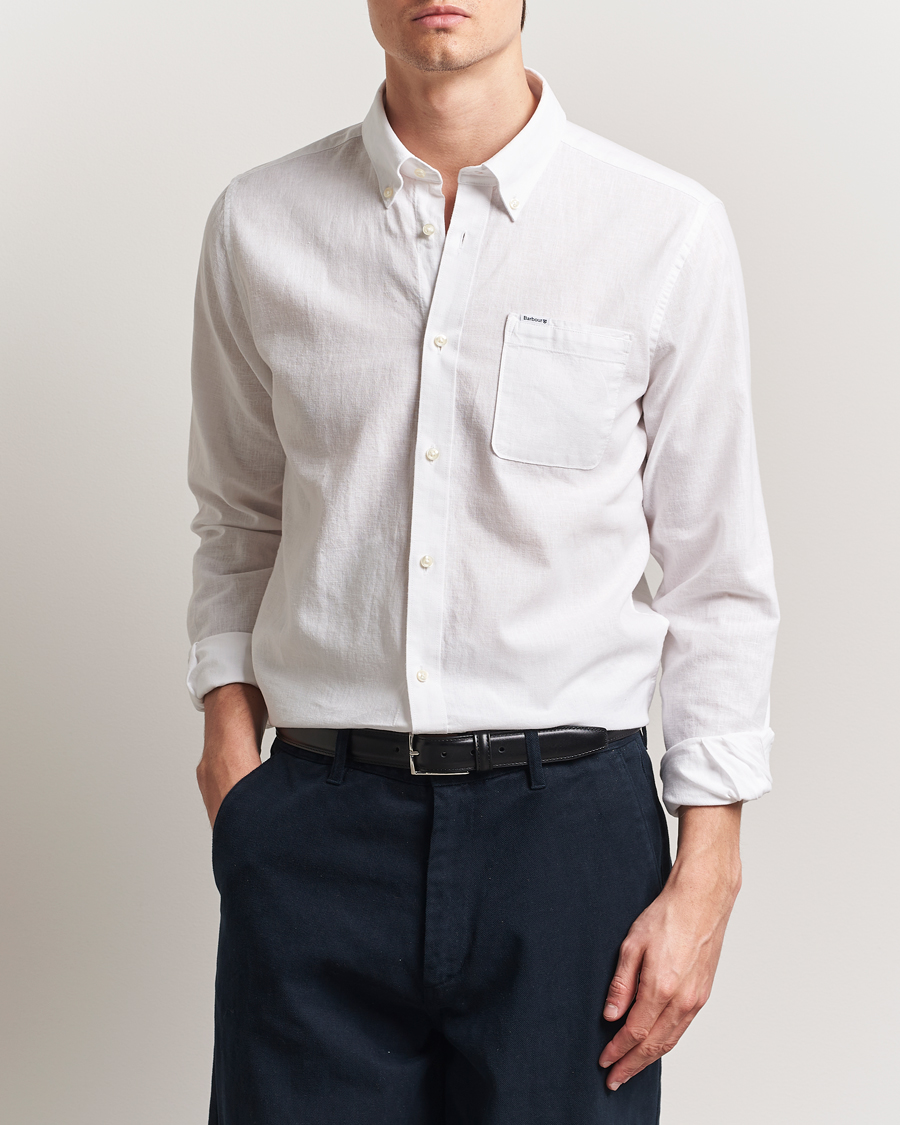 Barbour Lifestyle Nelson Linen/Cotton Shirt White