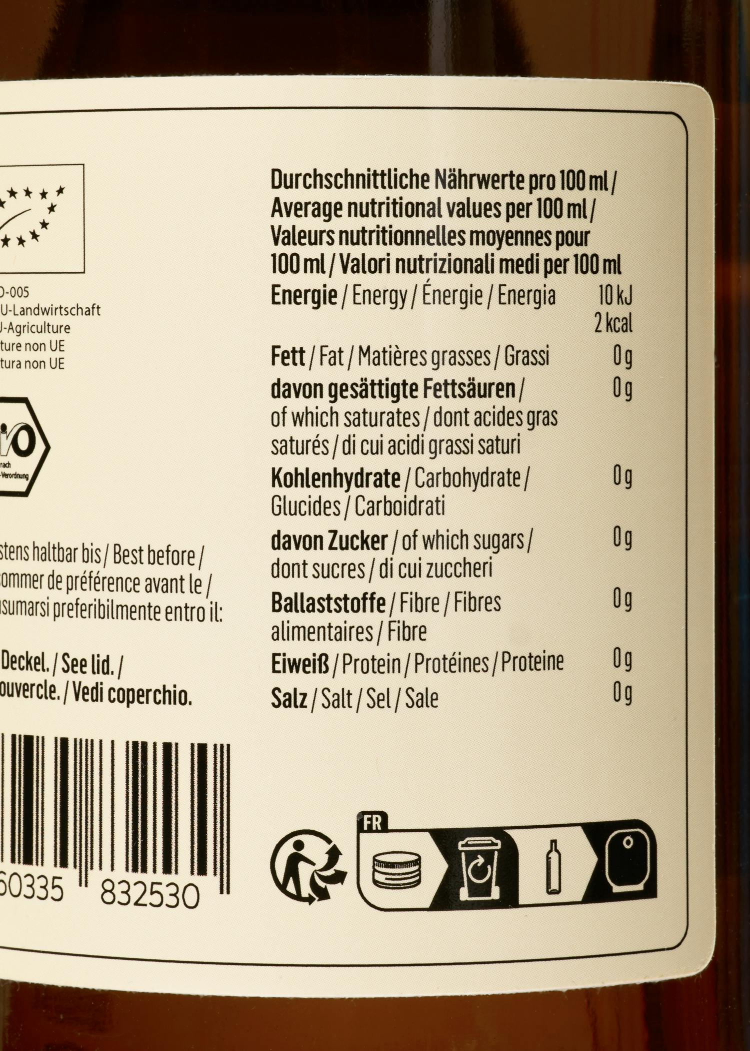 Bio Aloe Vera 100 % Direktsaft 1 L