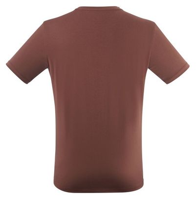 T-Shirt Millet Chamonix Trilogy Marron Homme