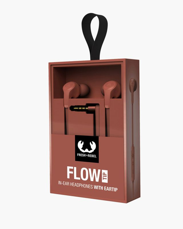 Flow Tip In-Ear Kopfhörer 3.5mm Klinke Anschluss mit Mikrofon (3EP1100SR) - Safari Red