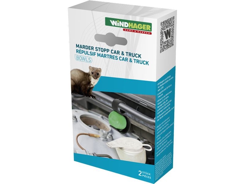 Windhager Marder-Stop Kugeln Car & Truck Duftbasierter Marderschreck für Motorraum