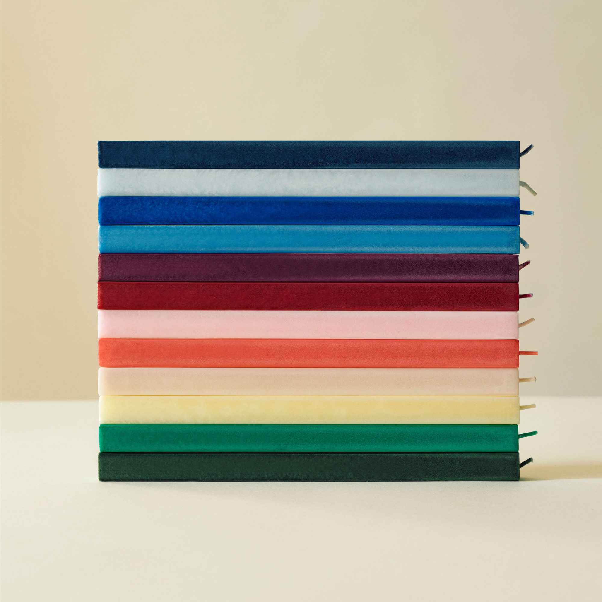 Kaars Square pastel - set van 4