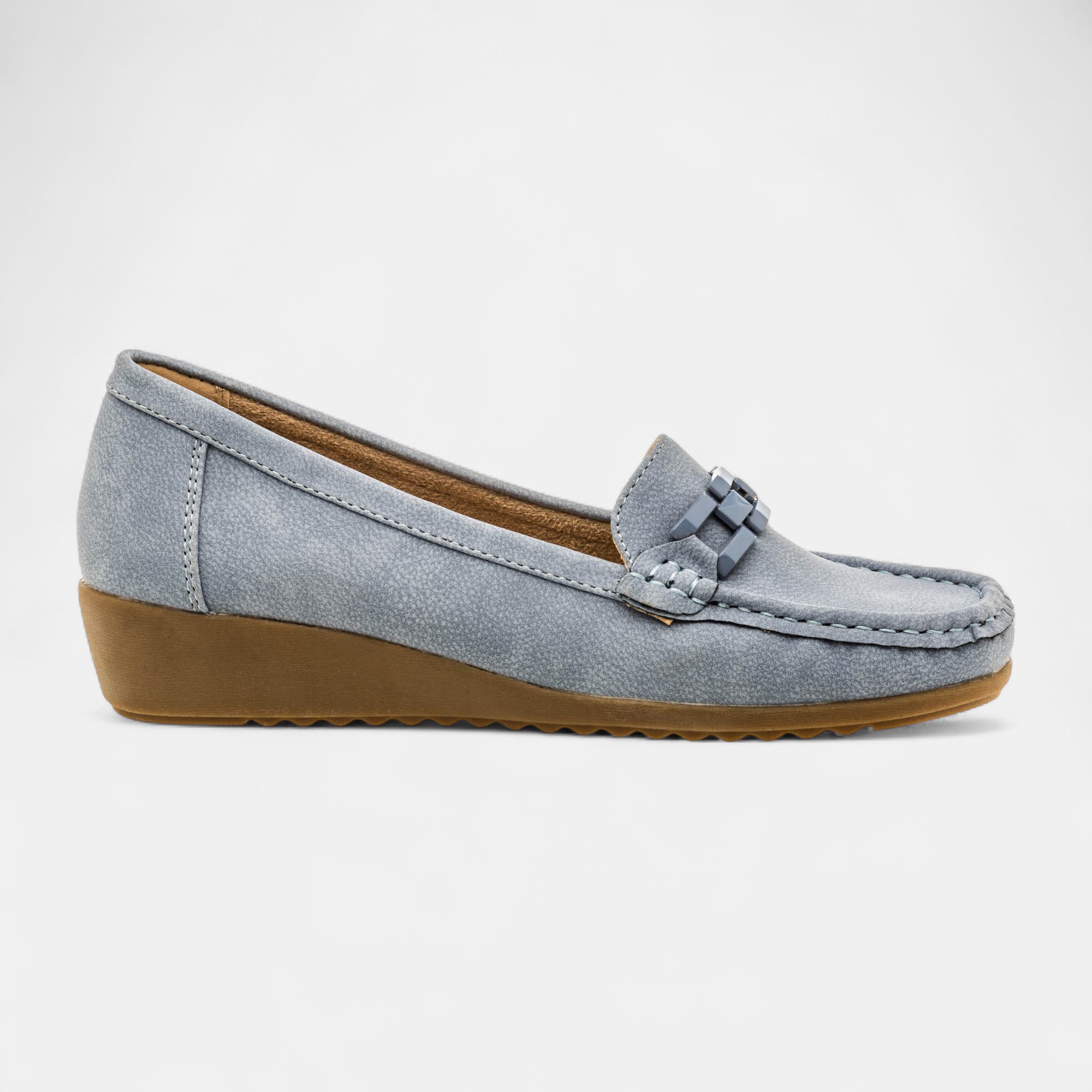 Mocassins pieds sensibles Femme bleu marine
