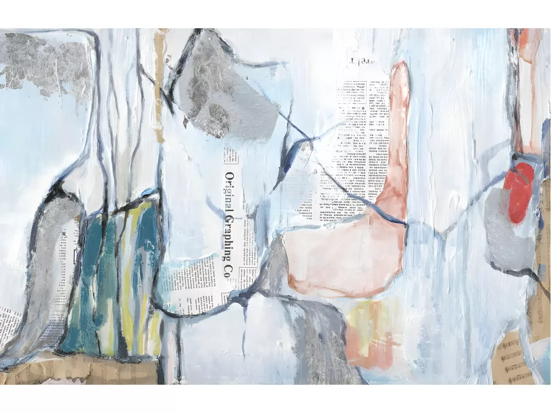 Tableau peinture originale 150 x 50 cm style Abstrait - News