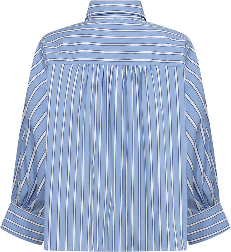Tomorrow TRW-New Hepburn Shirt Malibu Stripe Clear sky blue