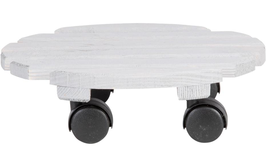 Rolleruntersetzer Rund L Grau/SchwarzPflanzentrolley