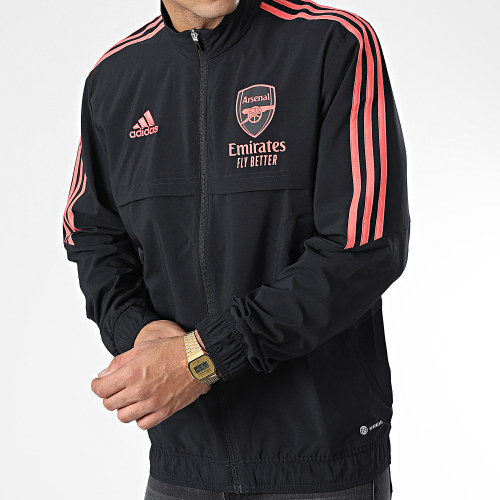 Veste Zippée A Bandes Arsenal HC1247 Noir