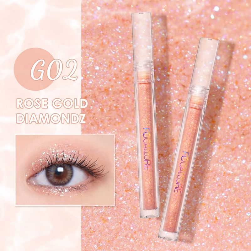 FOCALLURE - GLITTERING Vloeibare Oogschaduw - 7 Kleuren