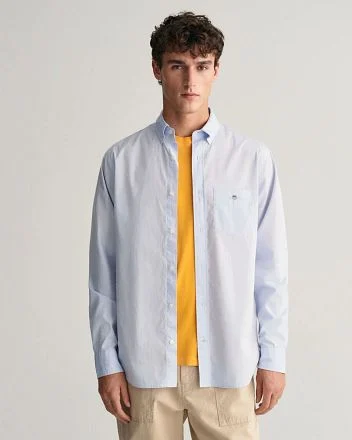 Gant Casual Overhemd Poplin Lichtblauw 3000100-455 kopen
