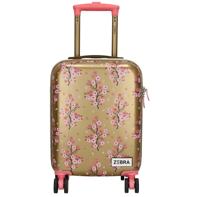 Zebra Trend Kinderkoffer Goud